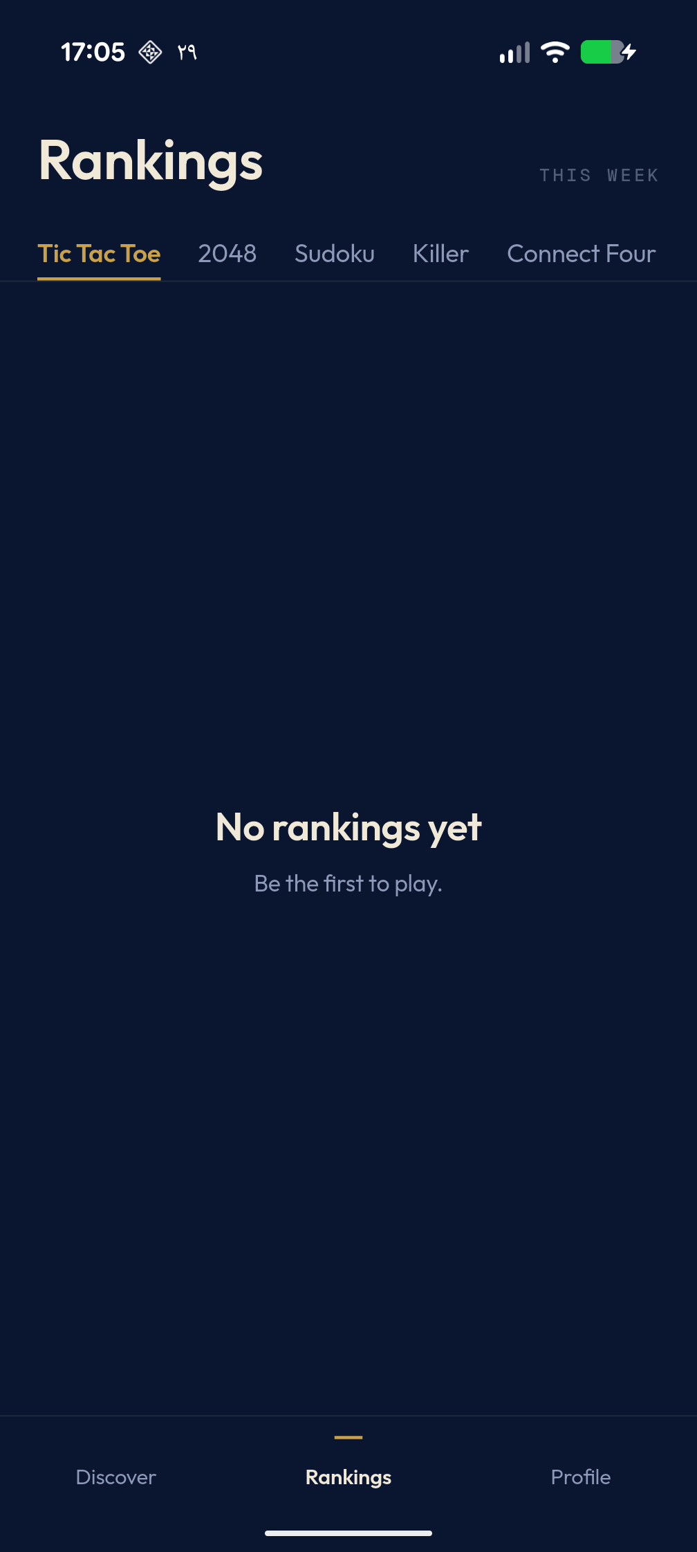 Rankings tab