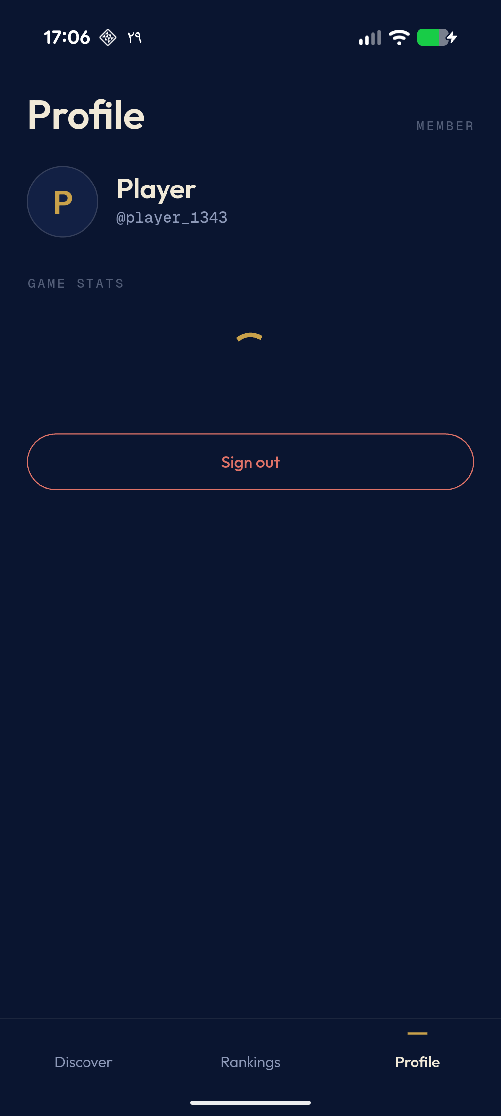 Profile tab